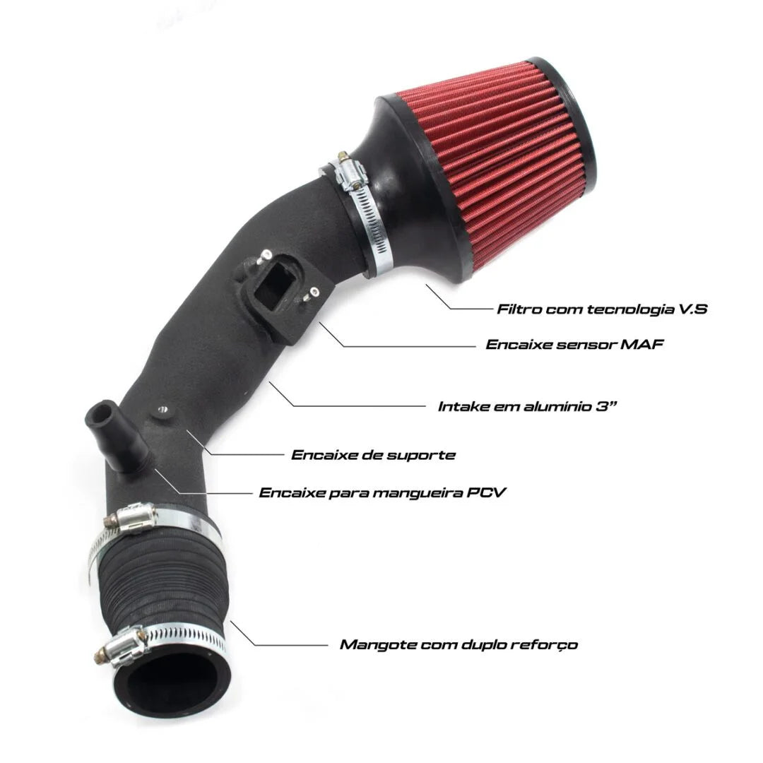 KIT COLD AIR INTAKE CRUZE 1.4 TURBO 2017 EM DIANTE