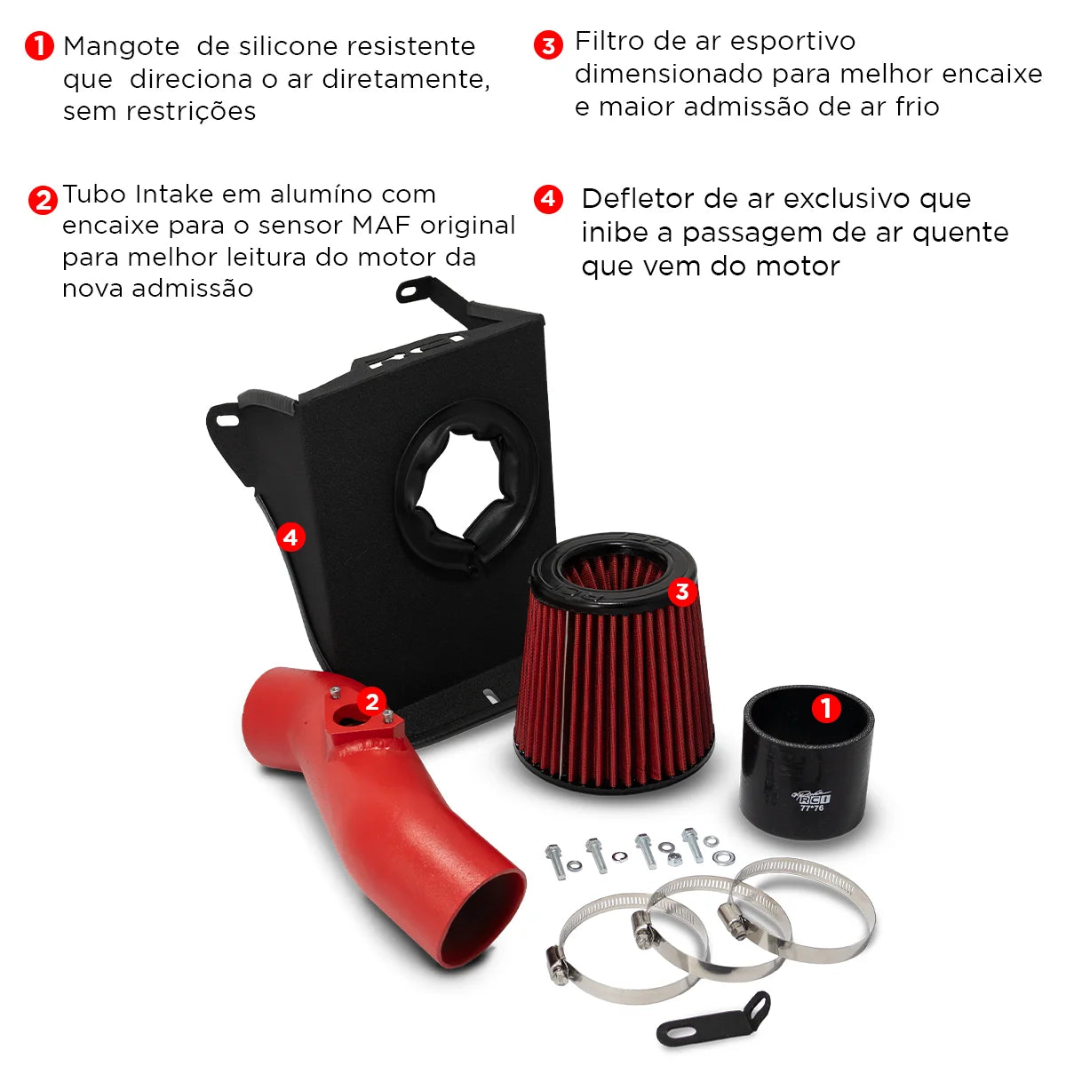 KIT INTAKE SUBARU IMPREZA WRX / STI 2.5 TURBO 2008 A 2014