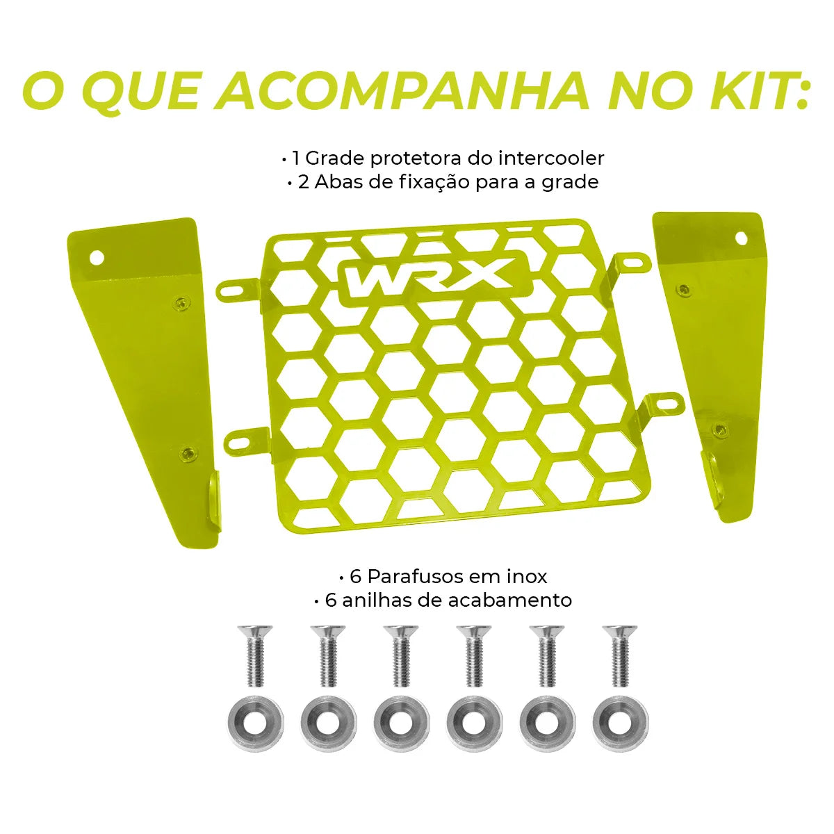 GRADE COLMEIA PROTETORA INTERCOOLER SUBARU WRX 2008 A 2014