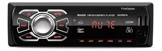 Radio first c Usb Cartão Fm Bt 4 canais 6630